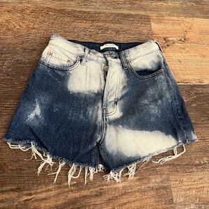 PacSun Blue and White Jean Shorts